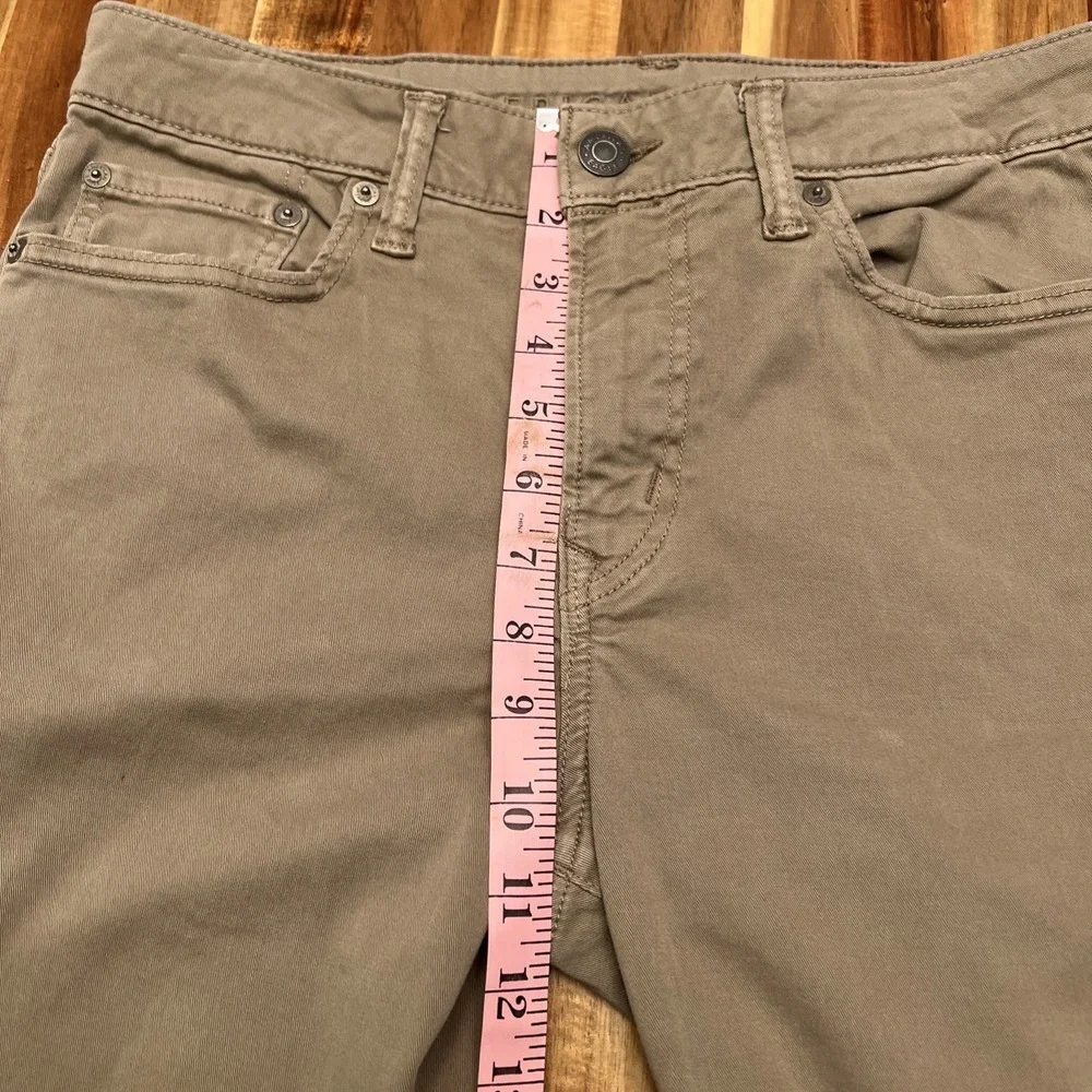 American Eagle Original Straight Flex Khakis Men's 30x36 Beige Pants - Picture 4 of 7